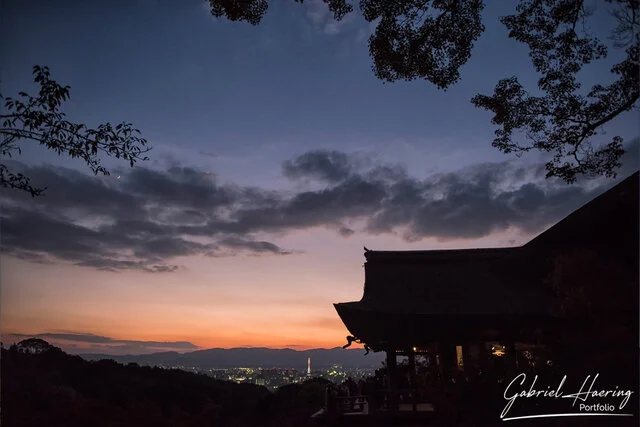 "Color and black & white photograph of Tokyo, Kyoto, and Osaka, Japan, capturing the cities