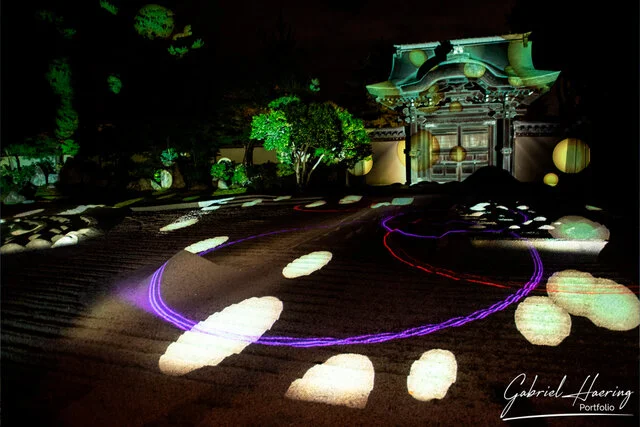 "Color and black & white photograph of Tokyo, Kyoto, and Osaka, Japan, capturing the cities