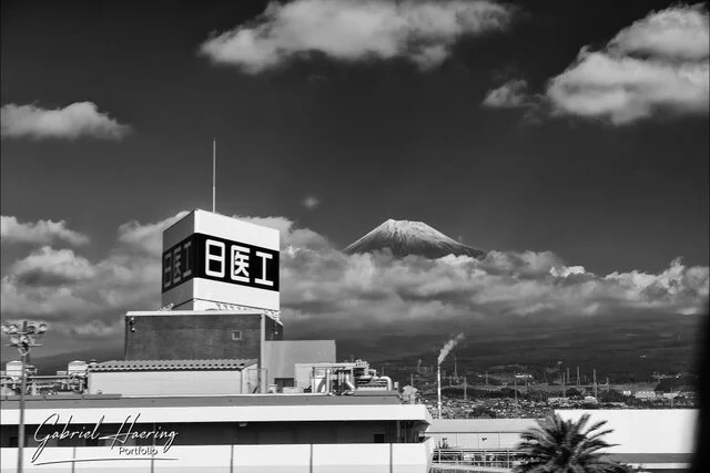 "Color and black & white photograph of Tokyo, Kyoto, and Osaka, Japan, capturing the cities