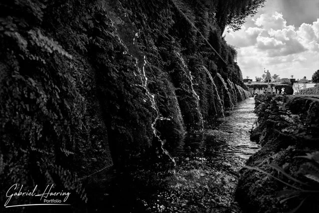 Long exposure color and black & white photograph of Rome, Italy’s historic landmarks during the day and night