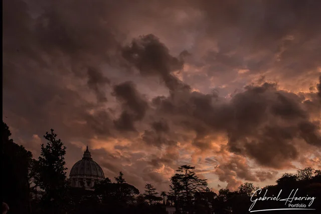 Long exposure color and black & white photograph of Rome, Italy’s historic landmarks during the day and night